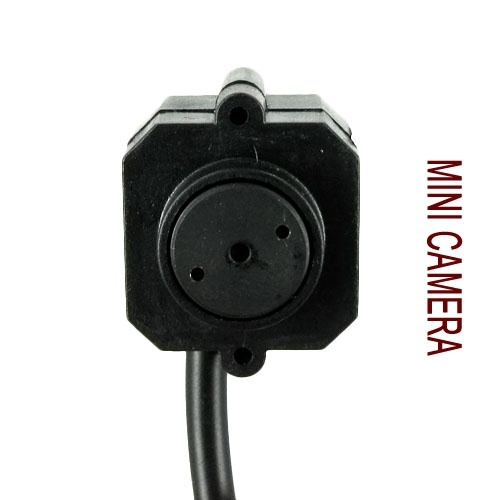 Micro Wired Pinhole Color Audio Spy Camera AC Adapter - Click Image to Close